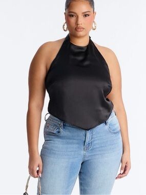 Satin Halter Top